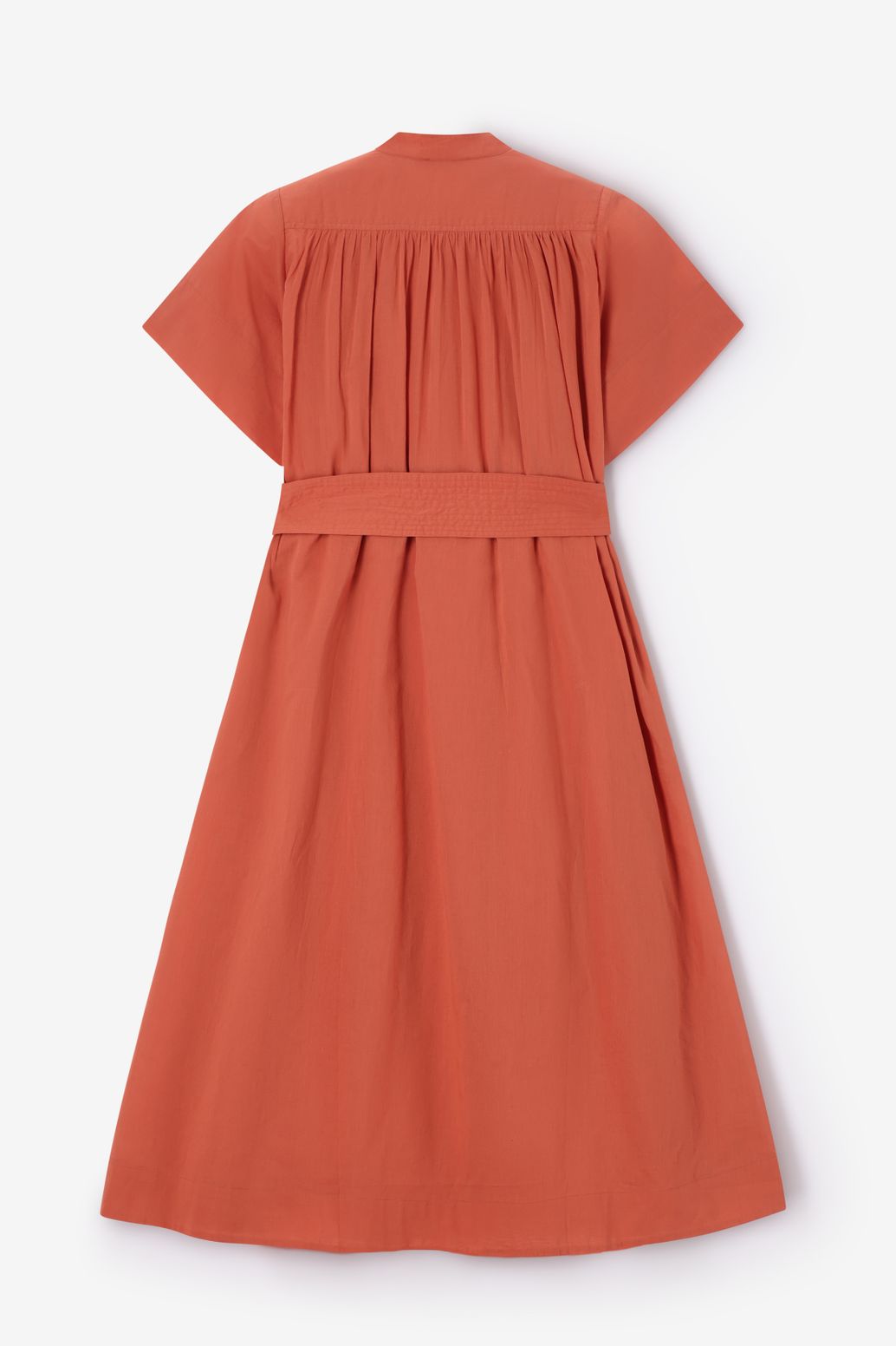 Robe longue avec ceinture - orange foncé