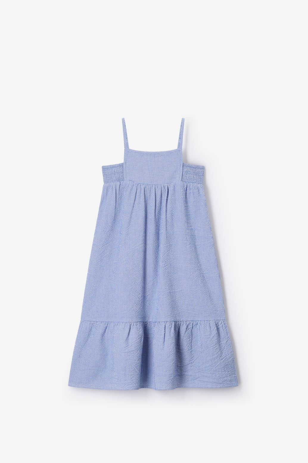 Gestreiftes Maxi-Kleid - blau