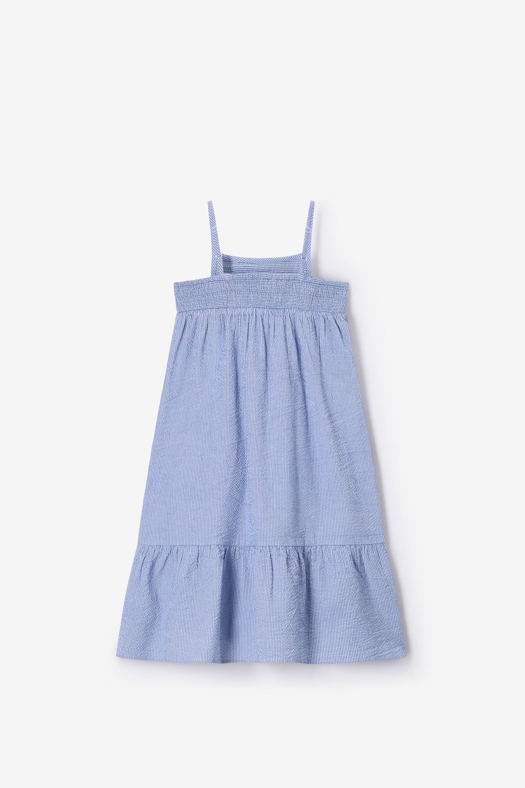 Gestreiftes Maxi-Kleid - blau