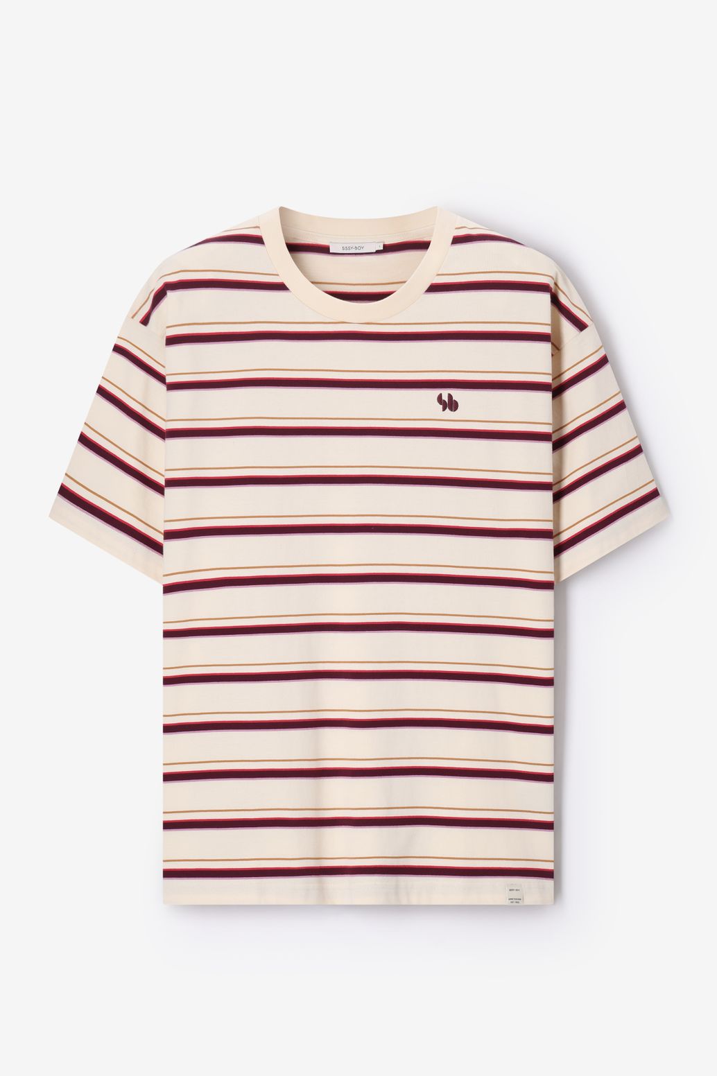 Gestreiftes T-Shirt - weiß