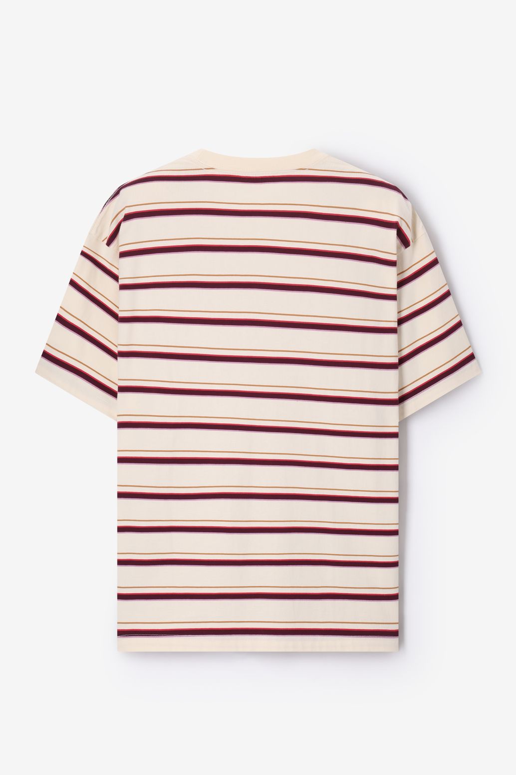 Gestreiftes T-Shirt - weiß
