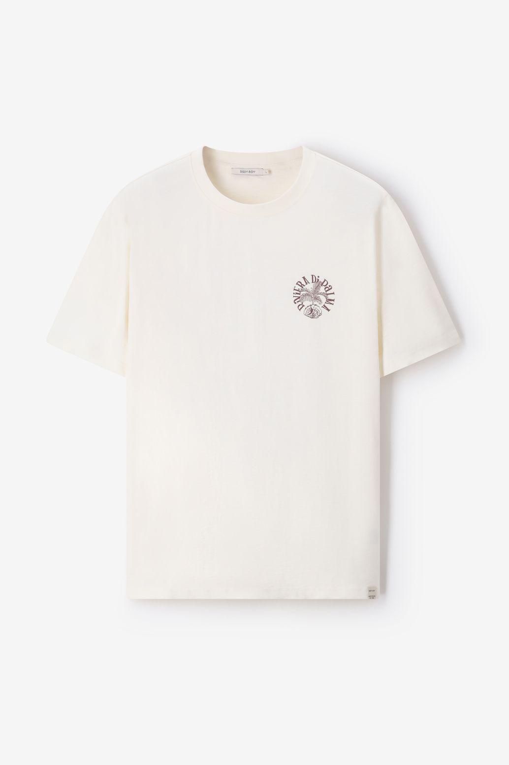 T-Shirt mit Artwork-Print - weiß