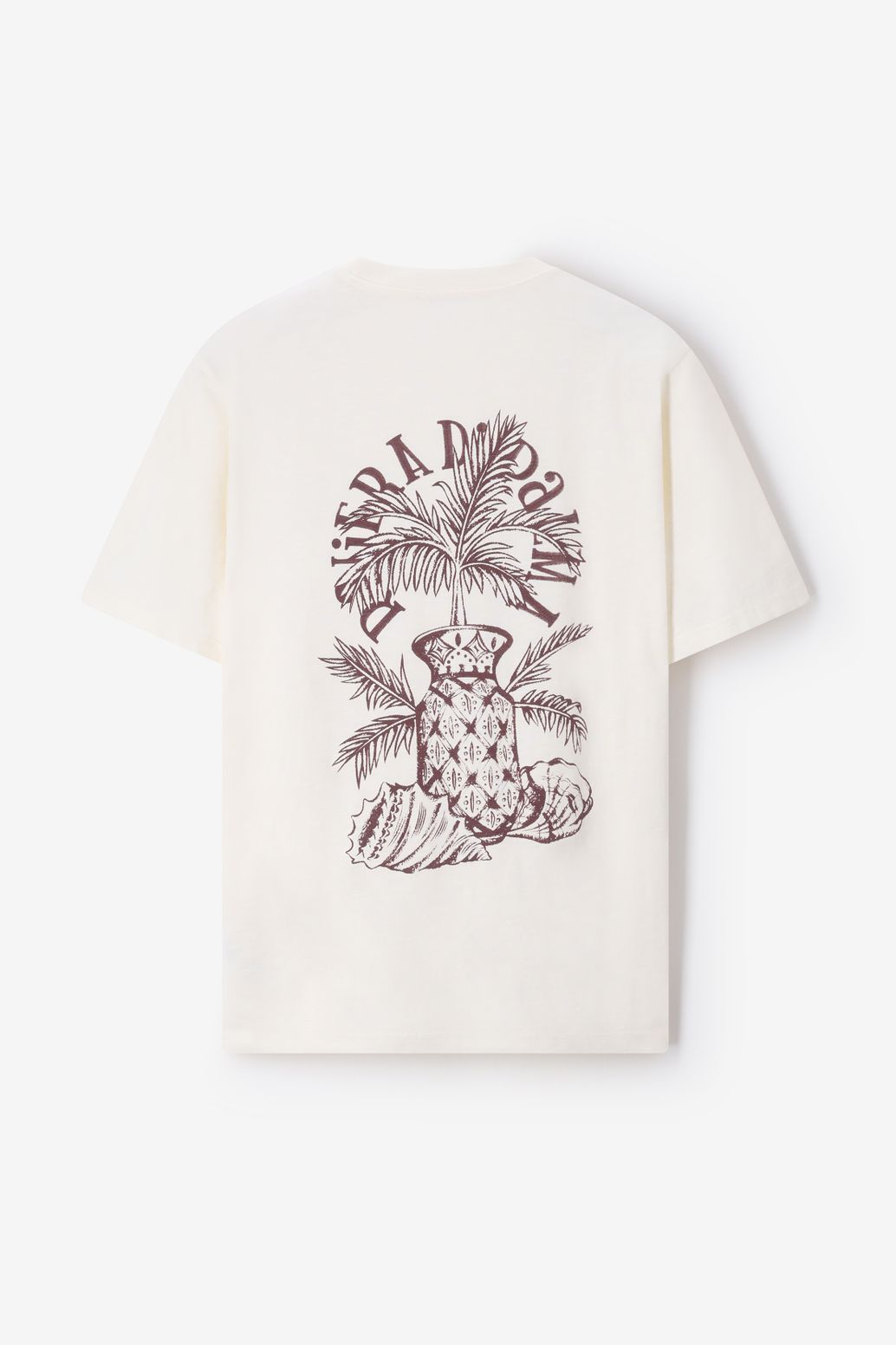 T-Shirt mit Artwork-Print - weiß