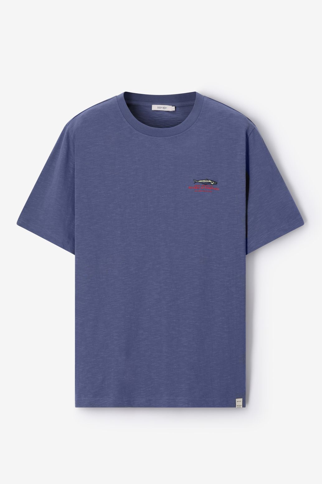 T-Shirt mit Artwork-Print - dunkelblau