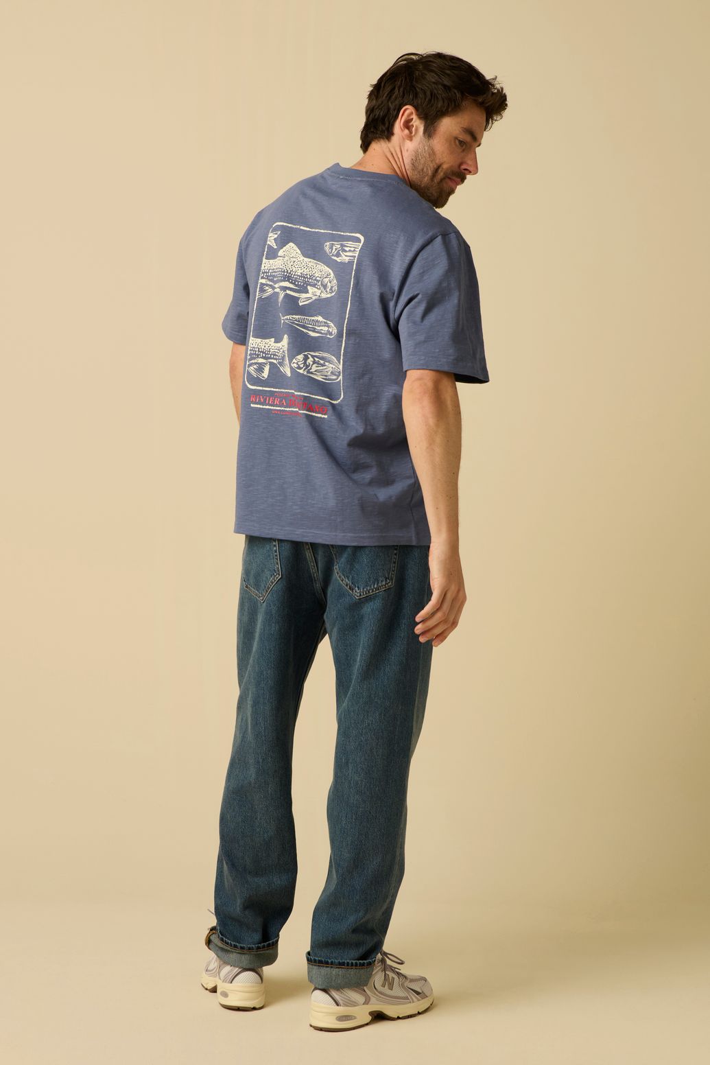 T-shirt avec illustration - bleu foncé