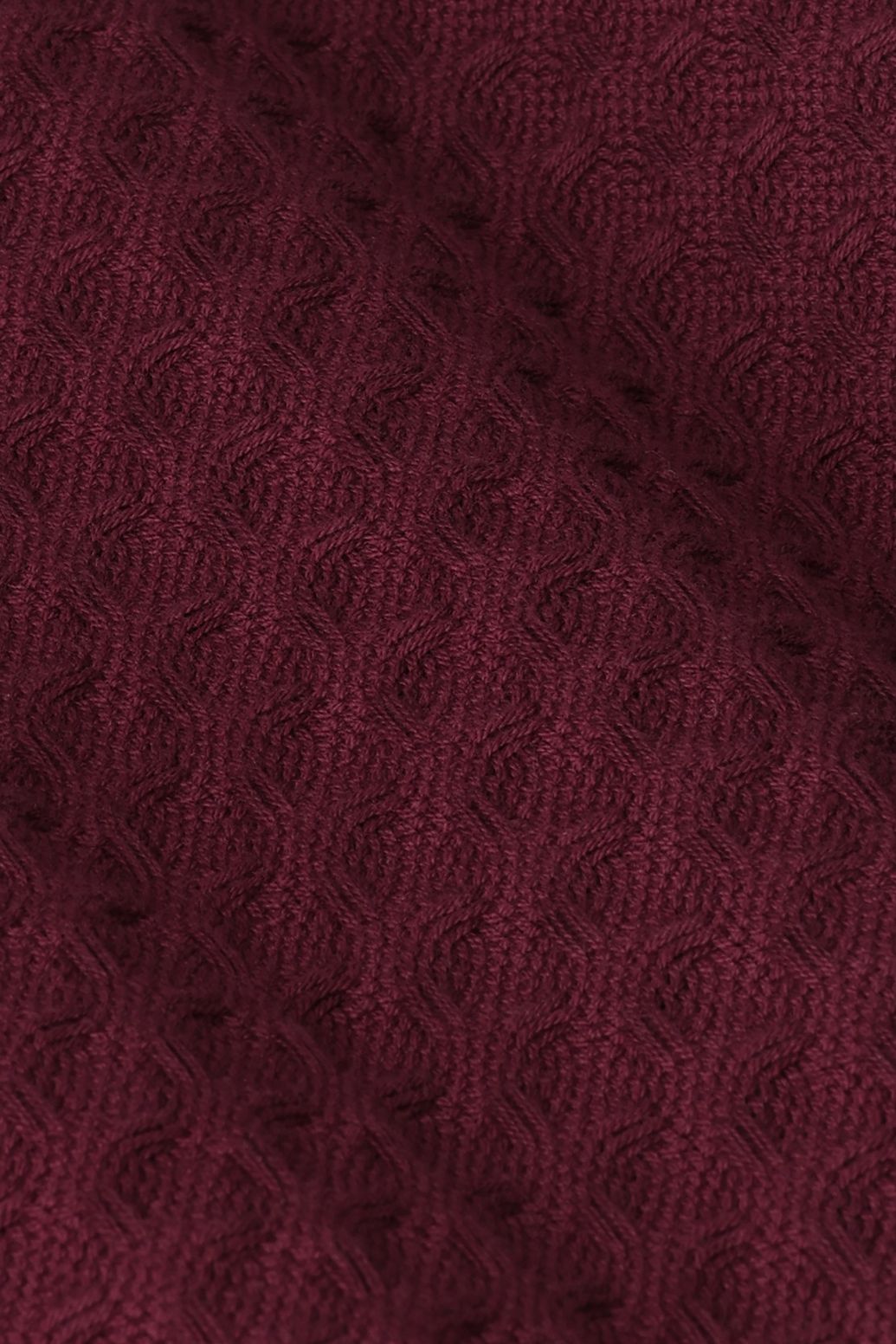 Donkerrode wafelstof short