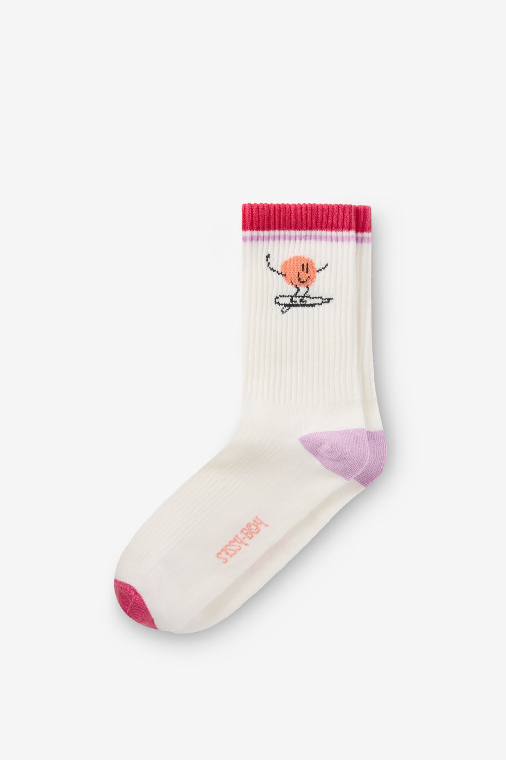 Chaussettes avec smiley - rouge