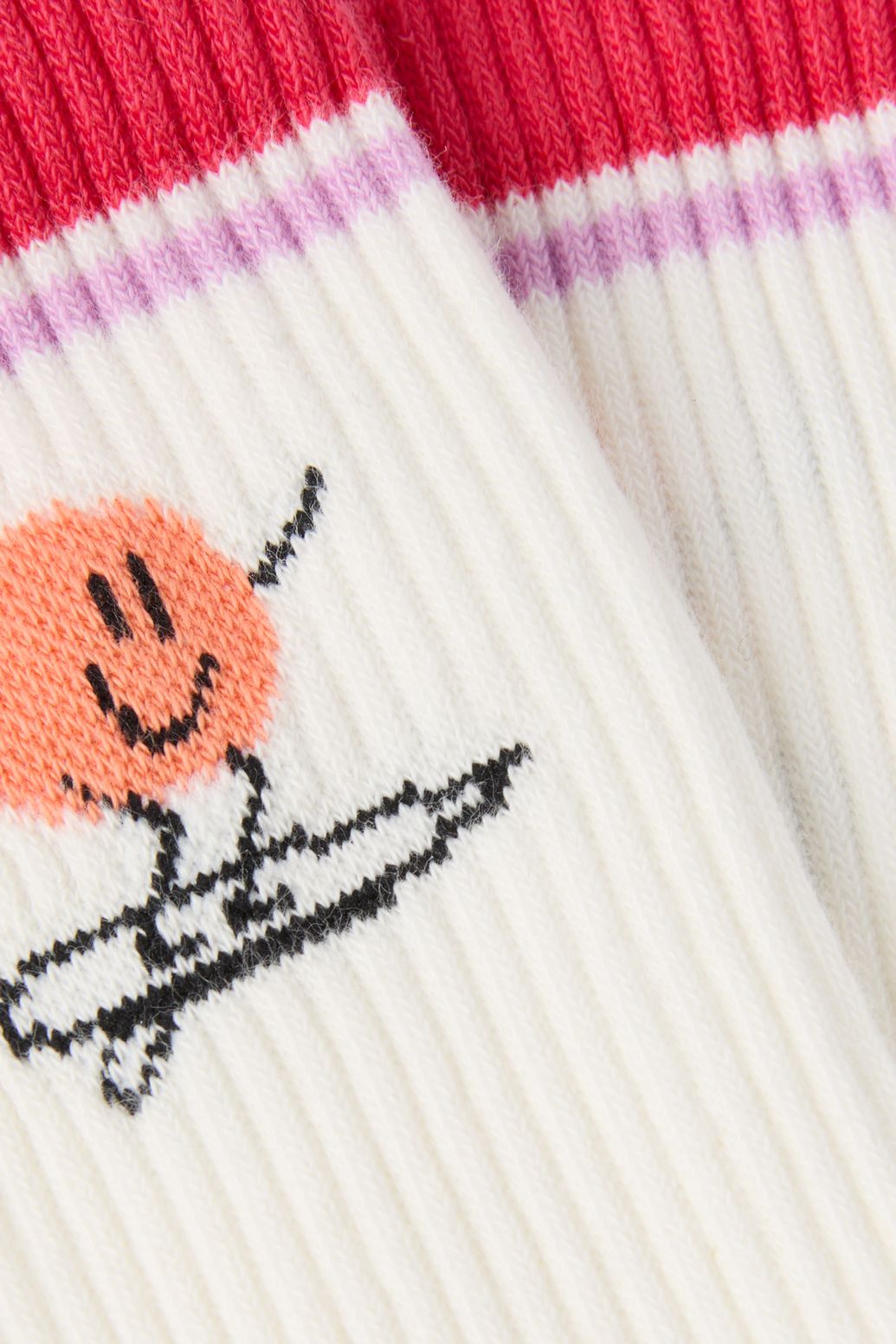 Chaussettes avec smiley - rouge