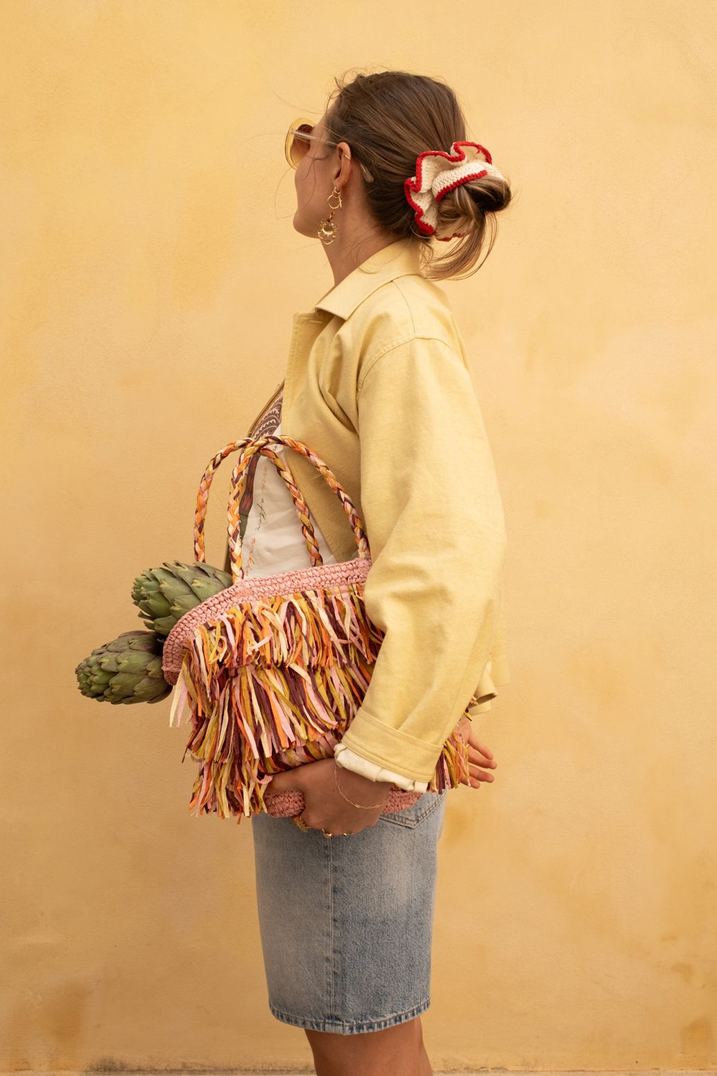 Häkel-Scrunchie - ecru