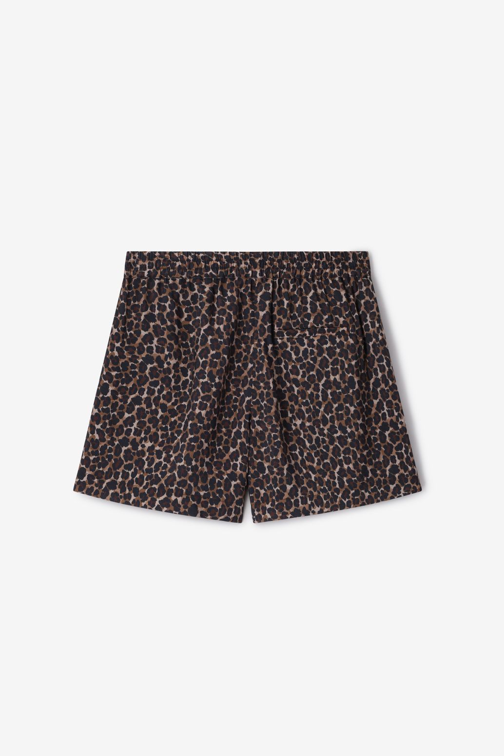 Short avec imprimé léopard - marron