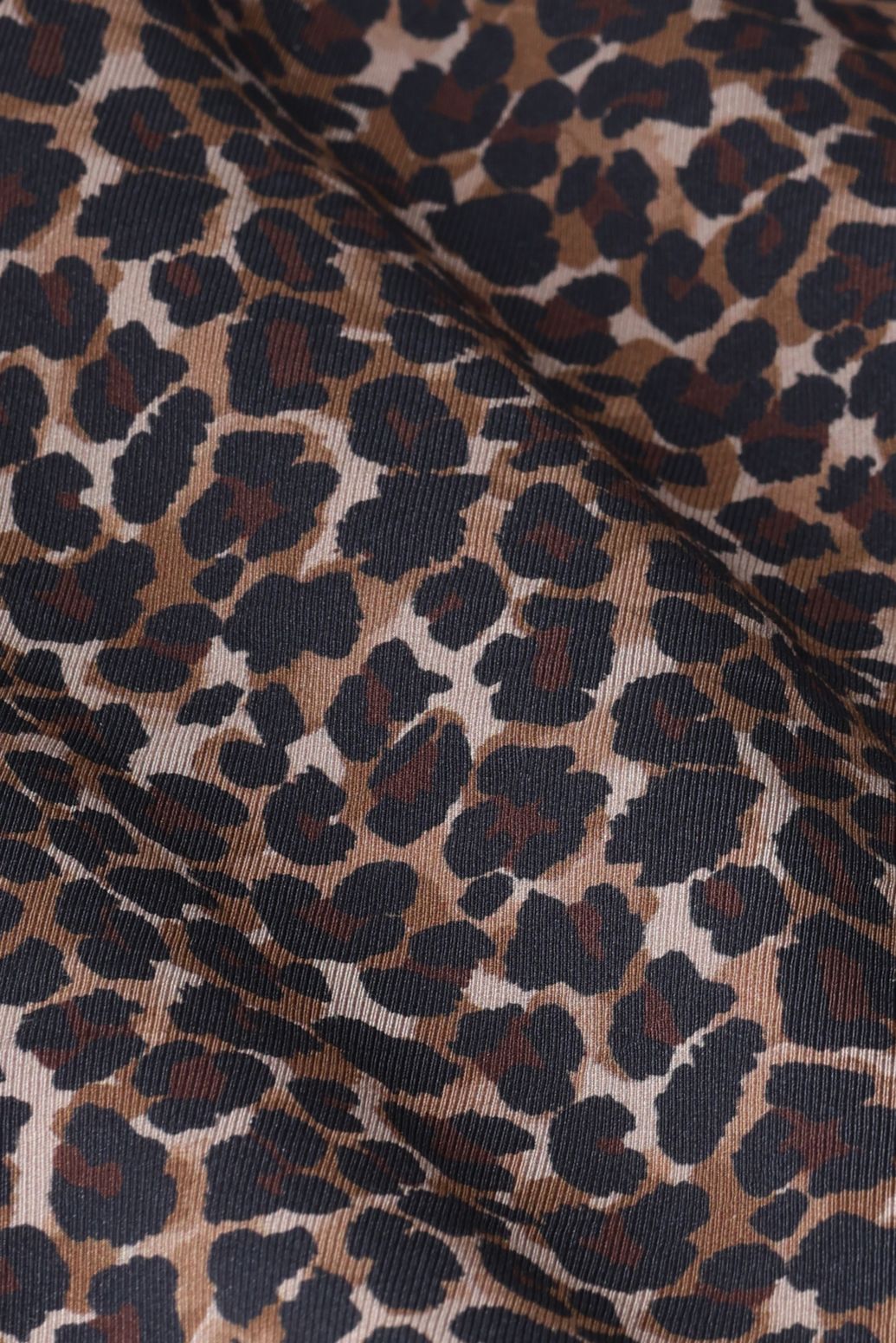 Maxi-Rock mit Leoprint - braun