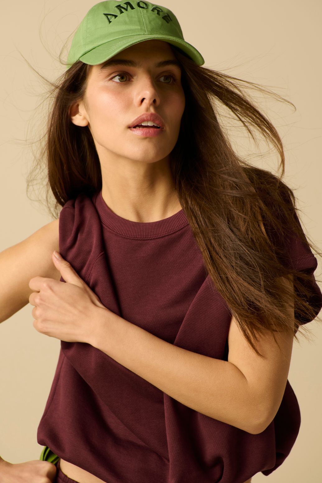 Sweat sans manches - violet foncé