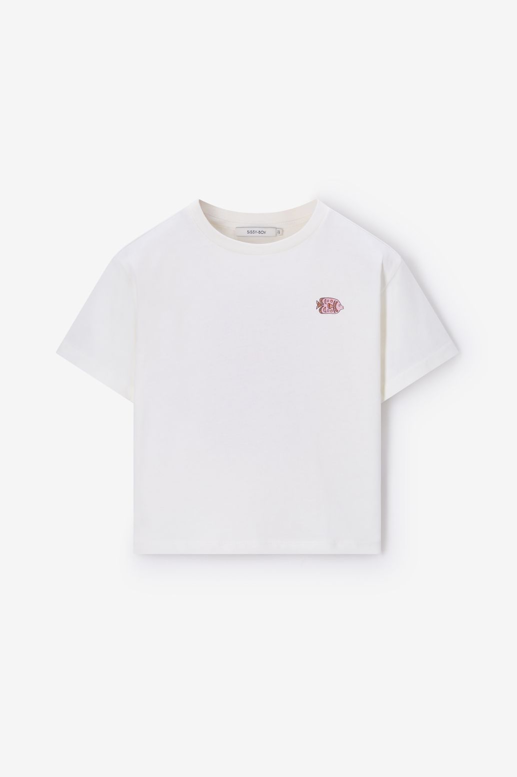 Wit oversized T-shirt met artwork