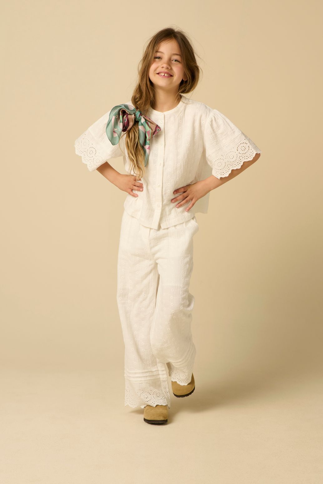 Blouse avec broderie - blanc