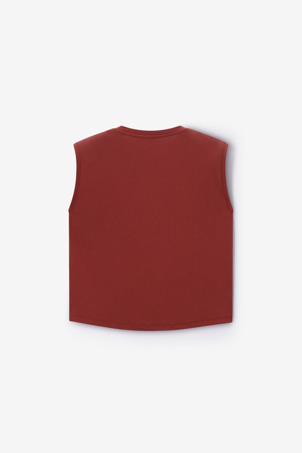 Ärmelloses T-Shirt - dunkelrot
