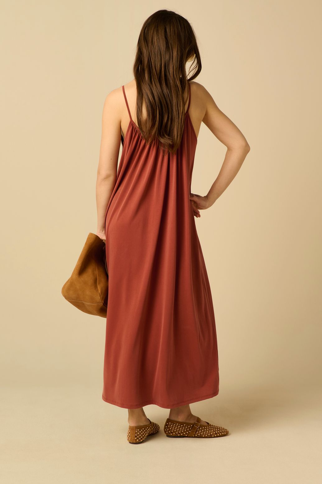 Robe en jersey - rouge foncé