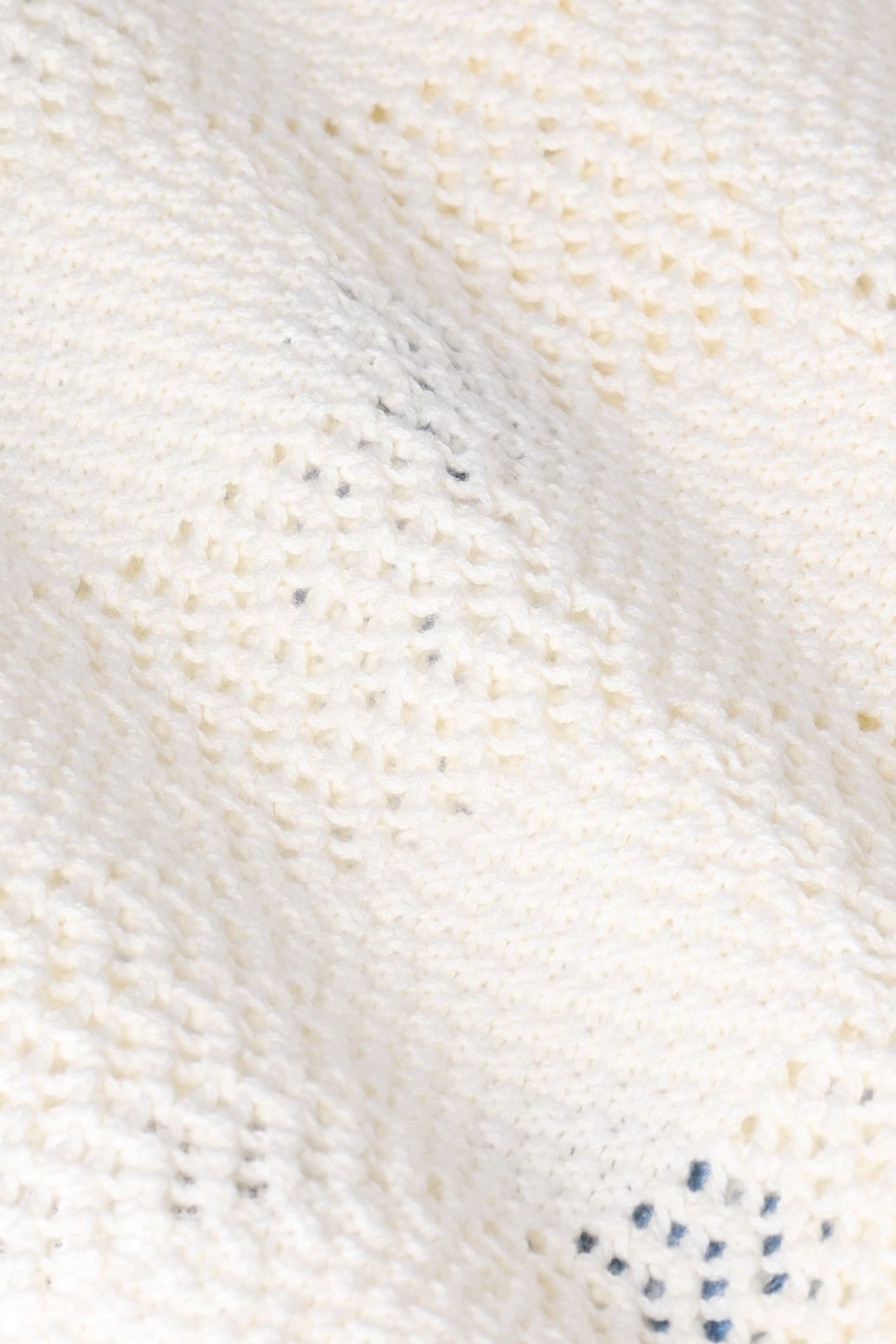 Chemise tricotée avec broderies - blanc
