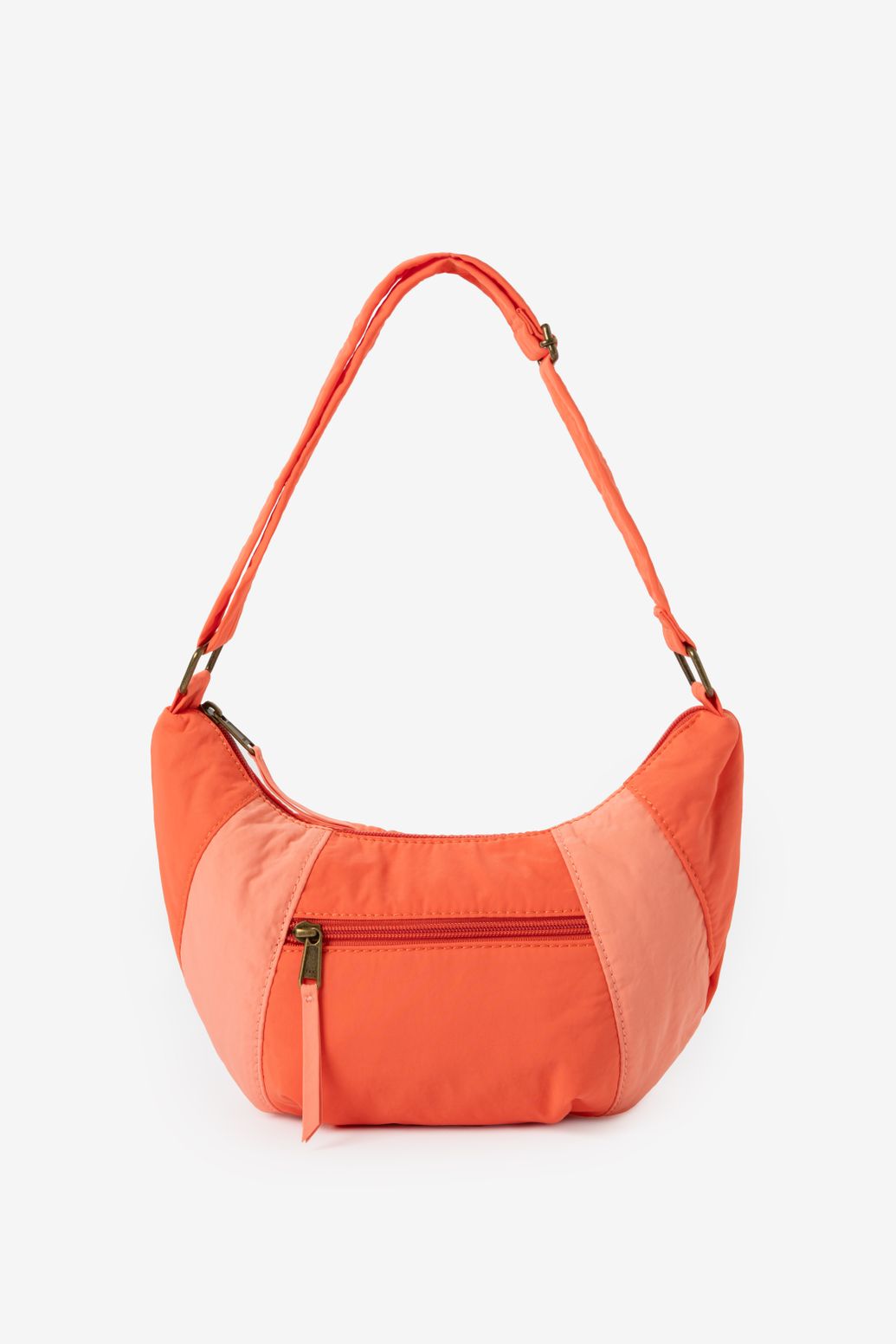 Oranje colourblock crossbody tas