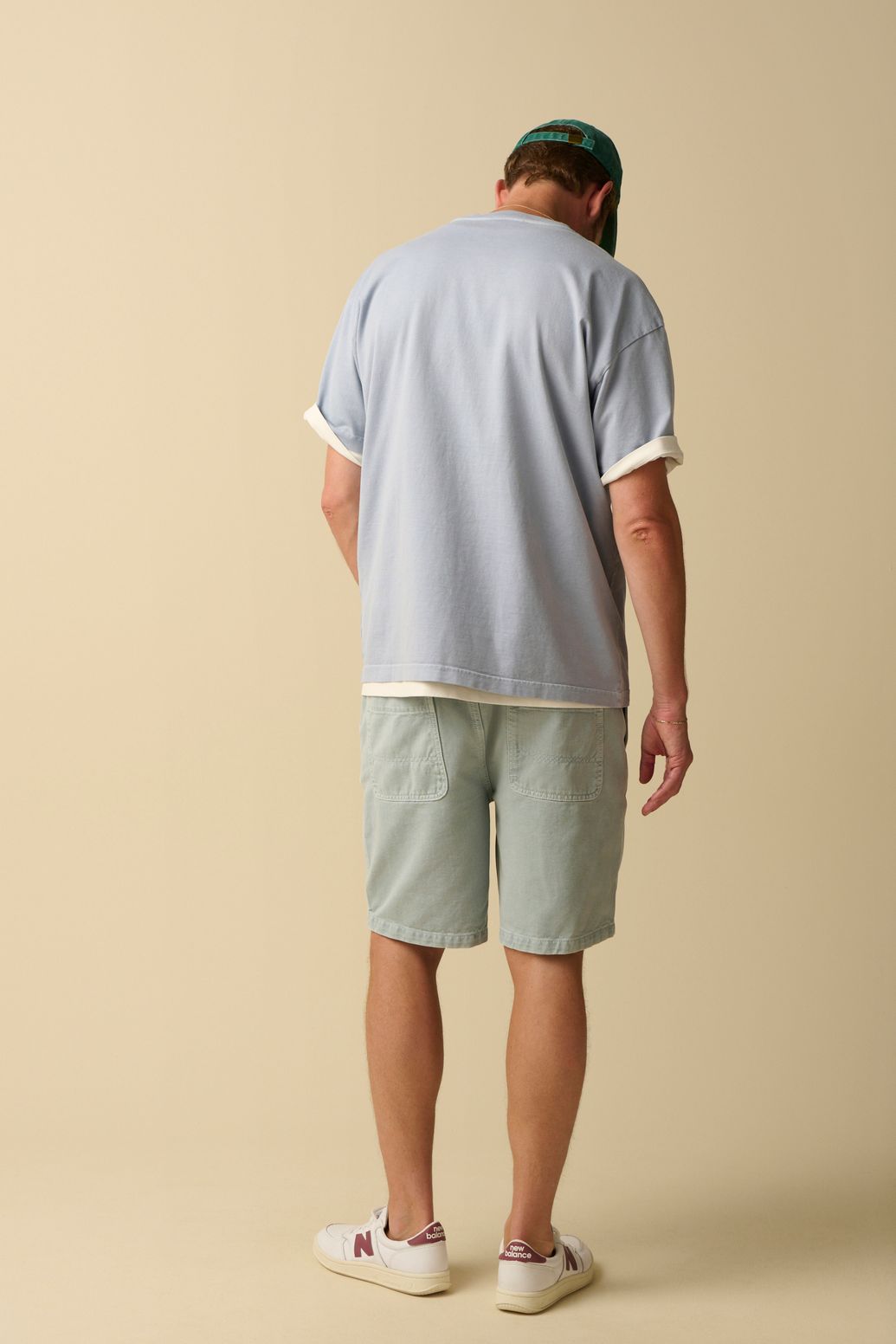 Lichtblauwe short