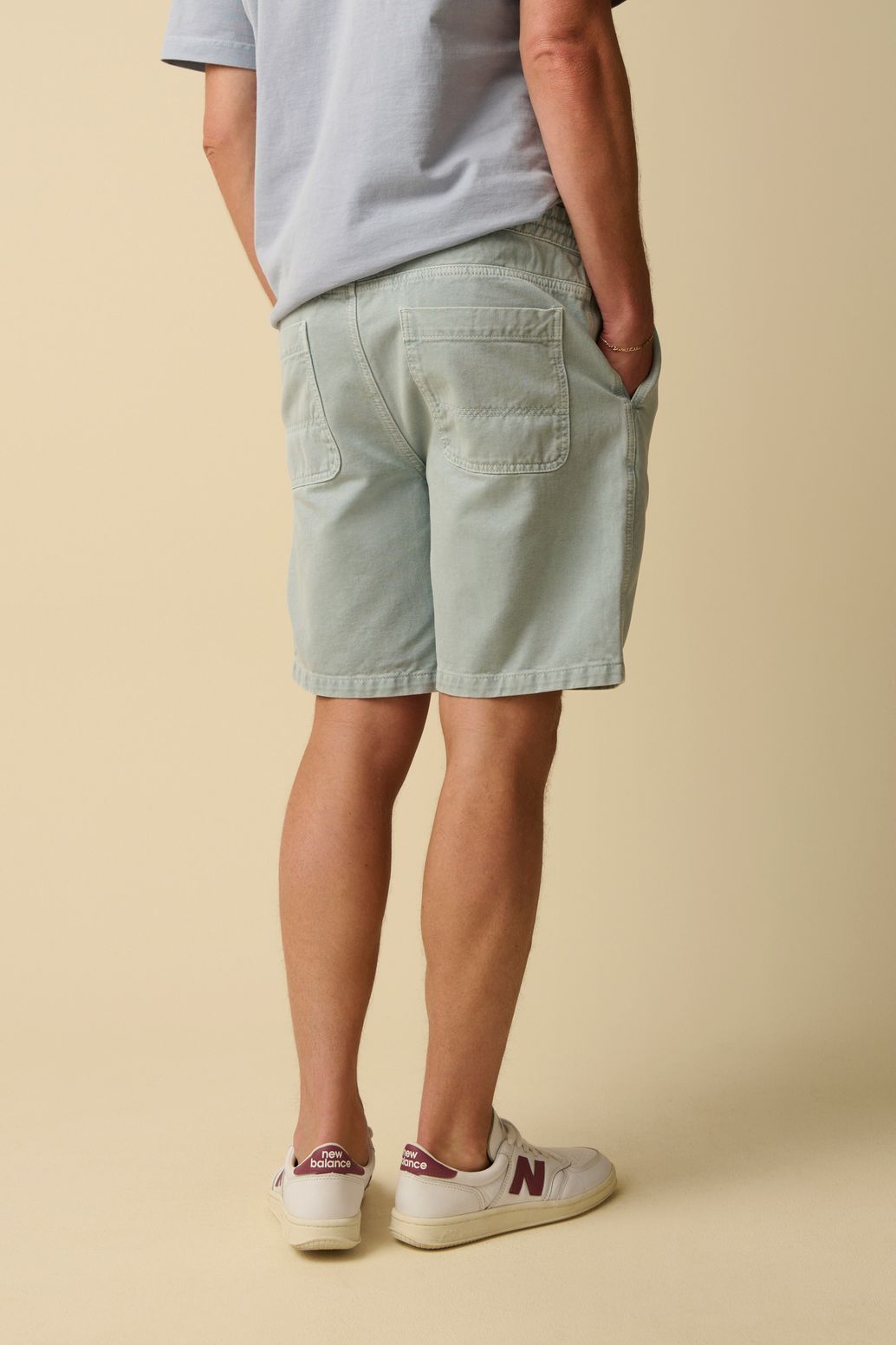 Lichtblauwe short