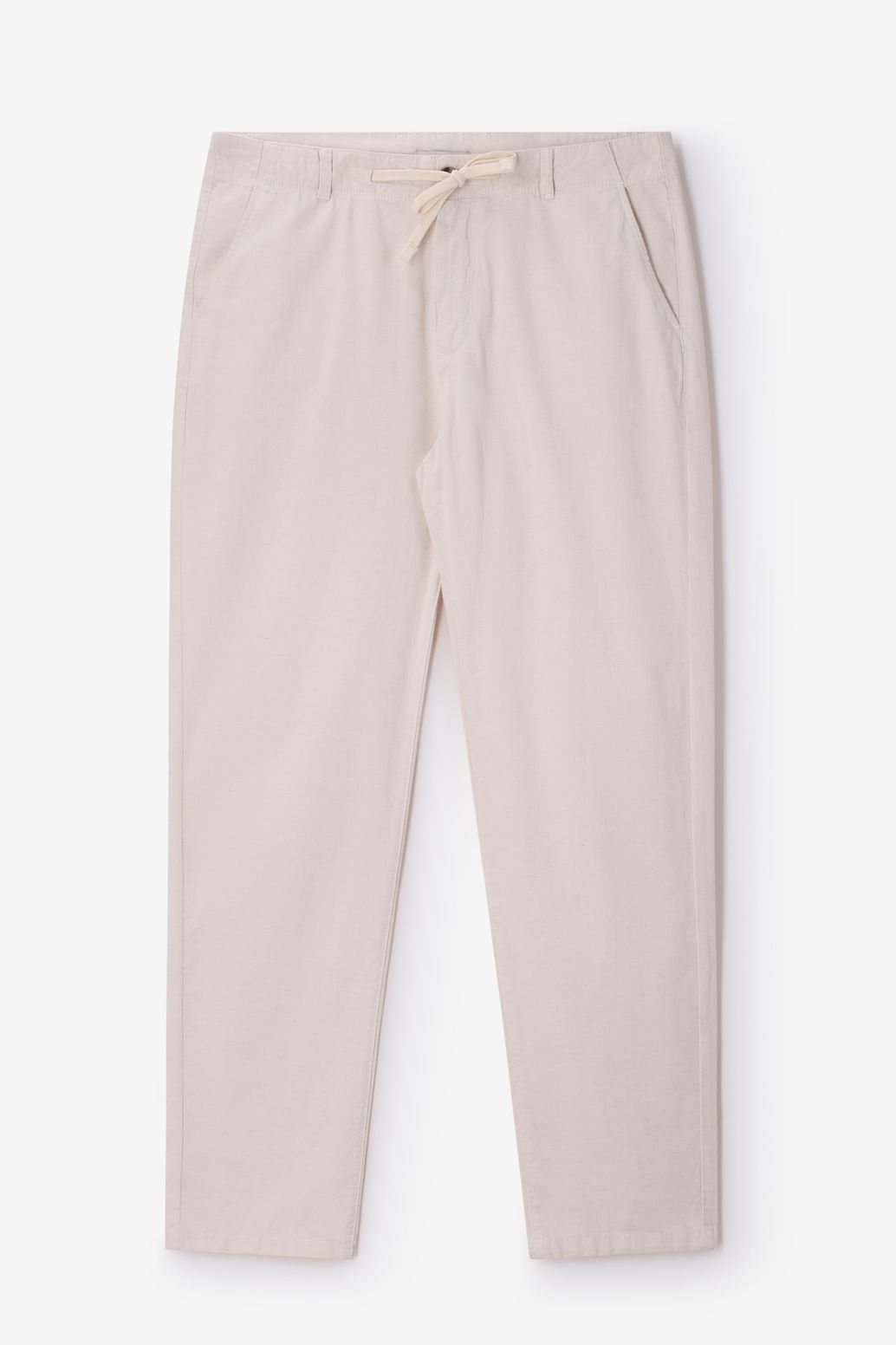 Witte mid-rise chino