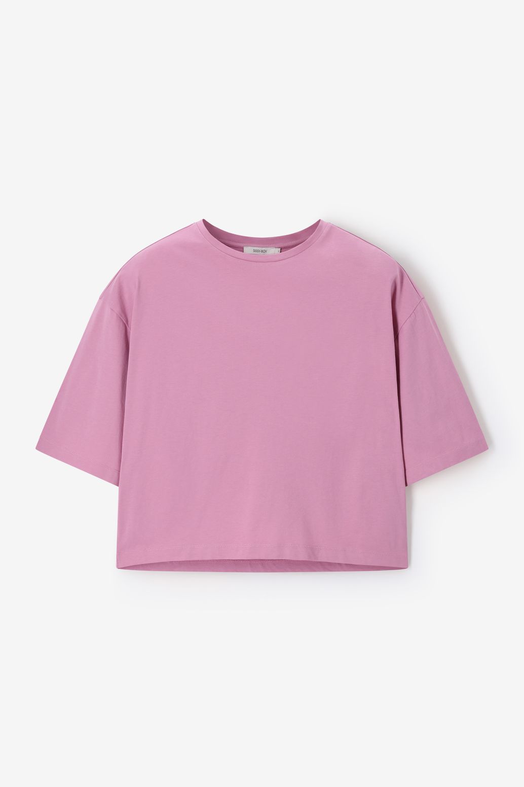 Kastiges T-Shirt - lila