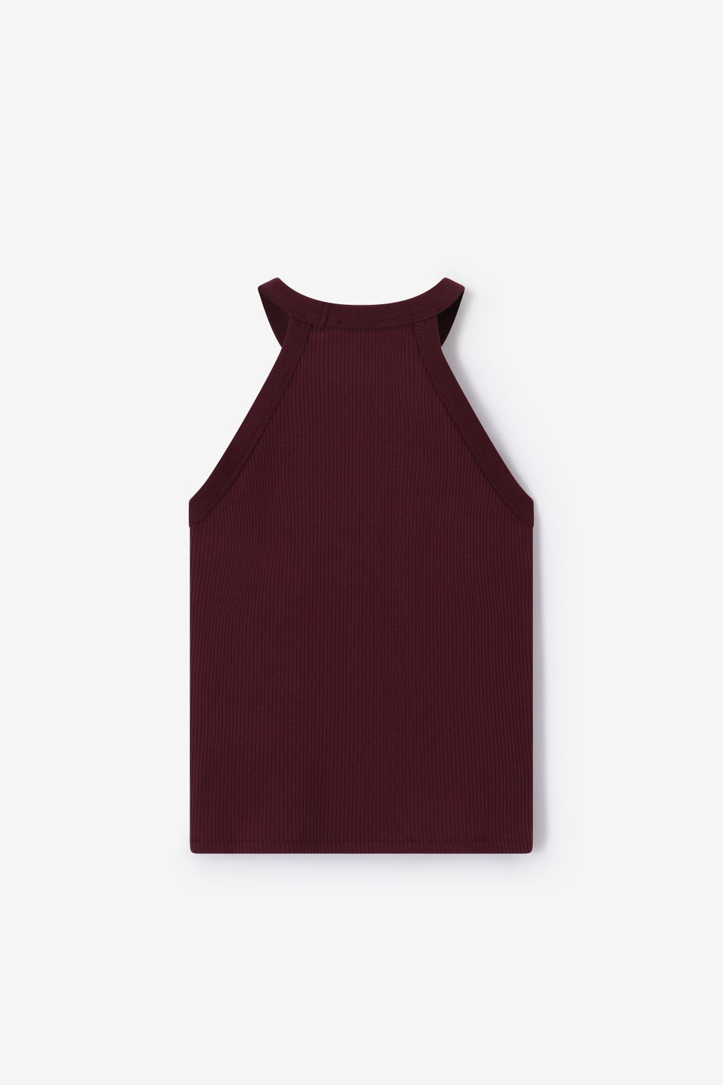 Donkerpaars halter singlet