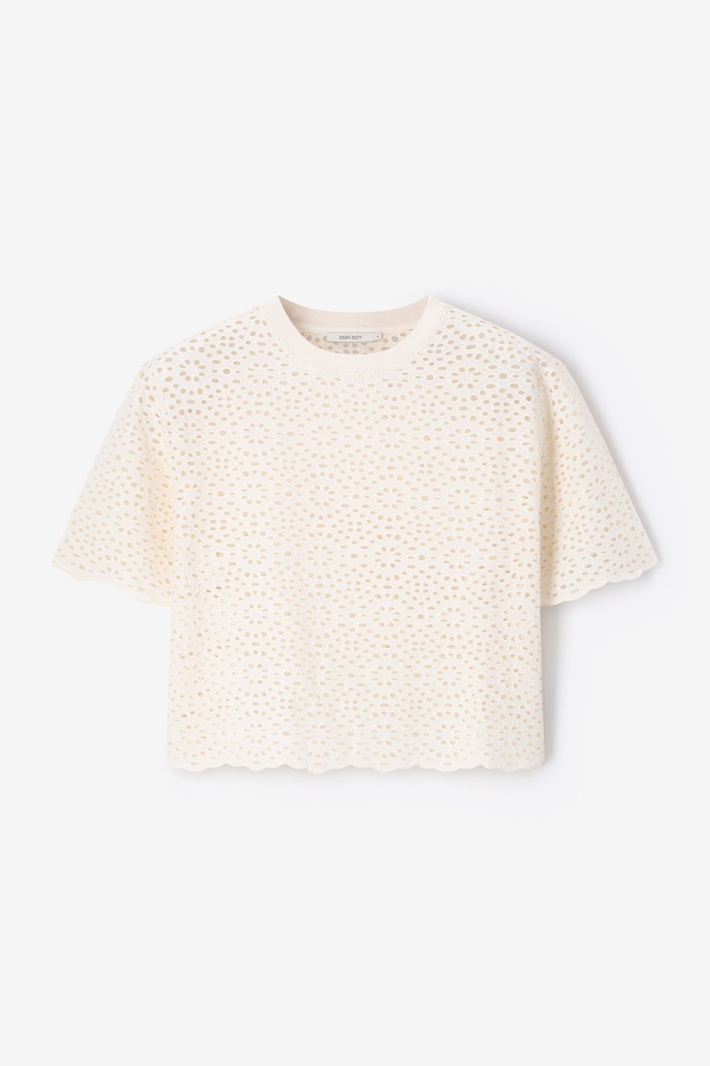 T-shirt avec broderie - blanc