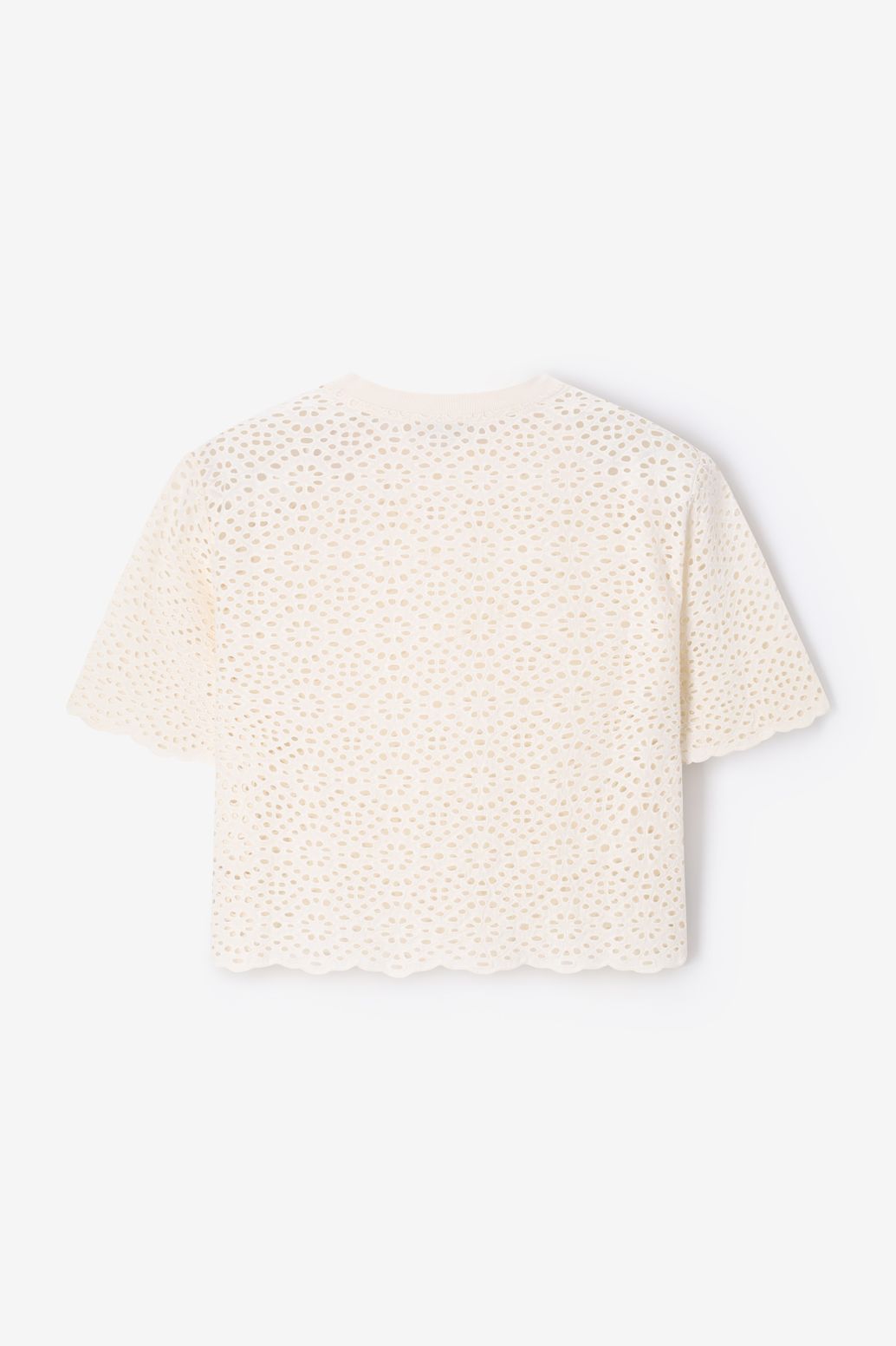 T-shirt avec broderie - blanc