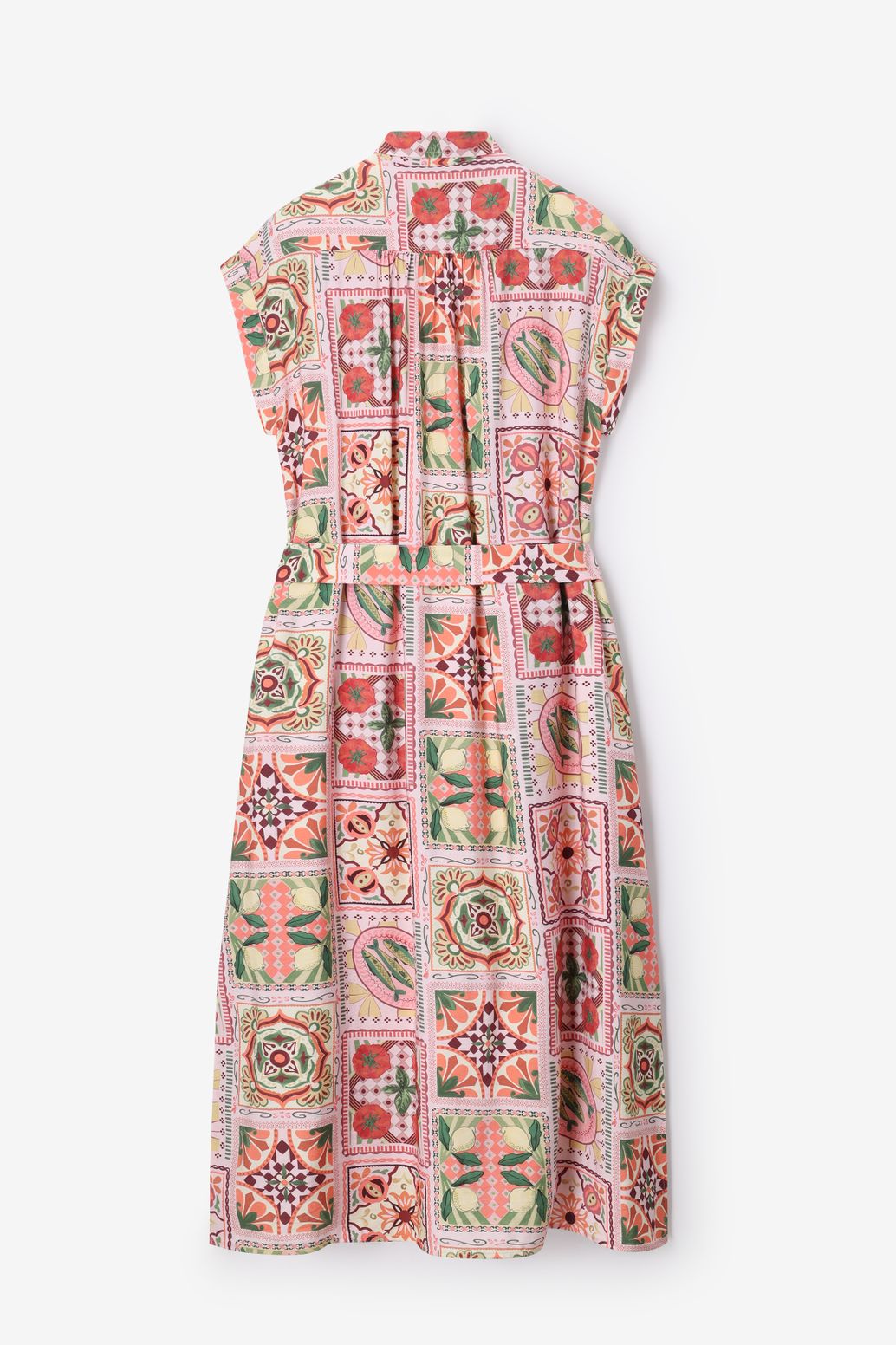 Multicolour maxi jurk met print