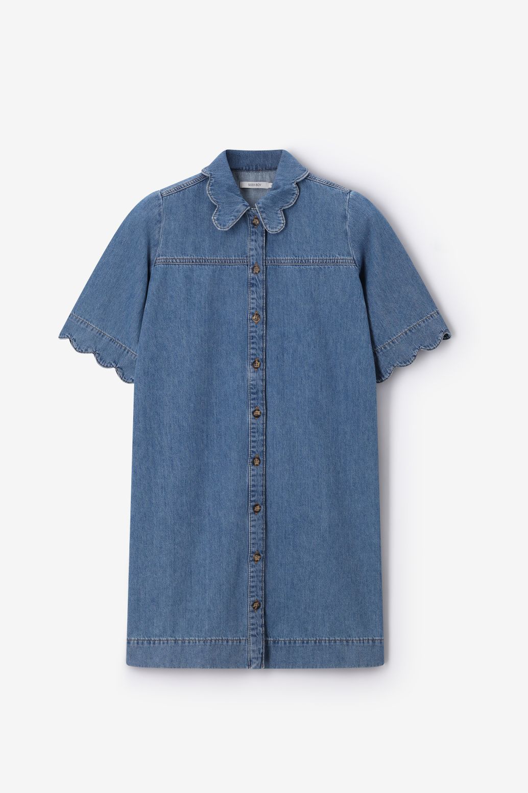 Blauwe denim jurk