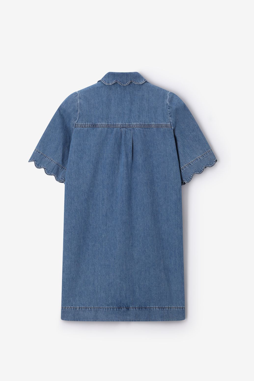 Blauwe denim jurk