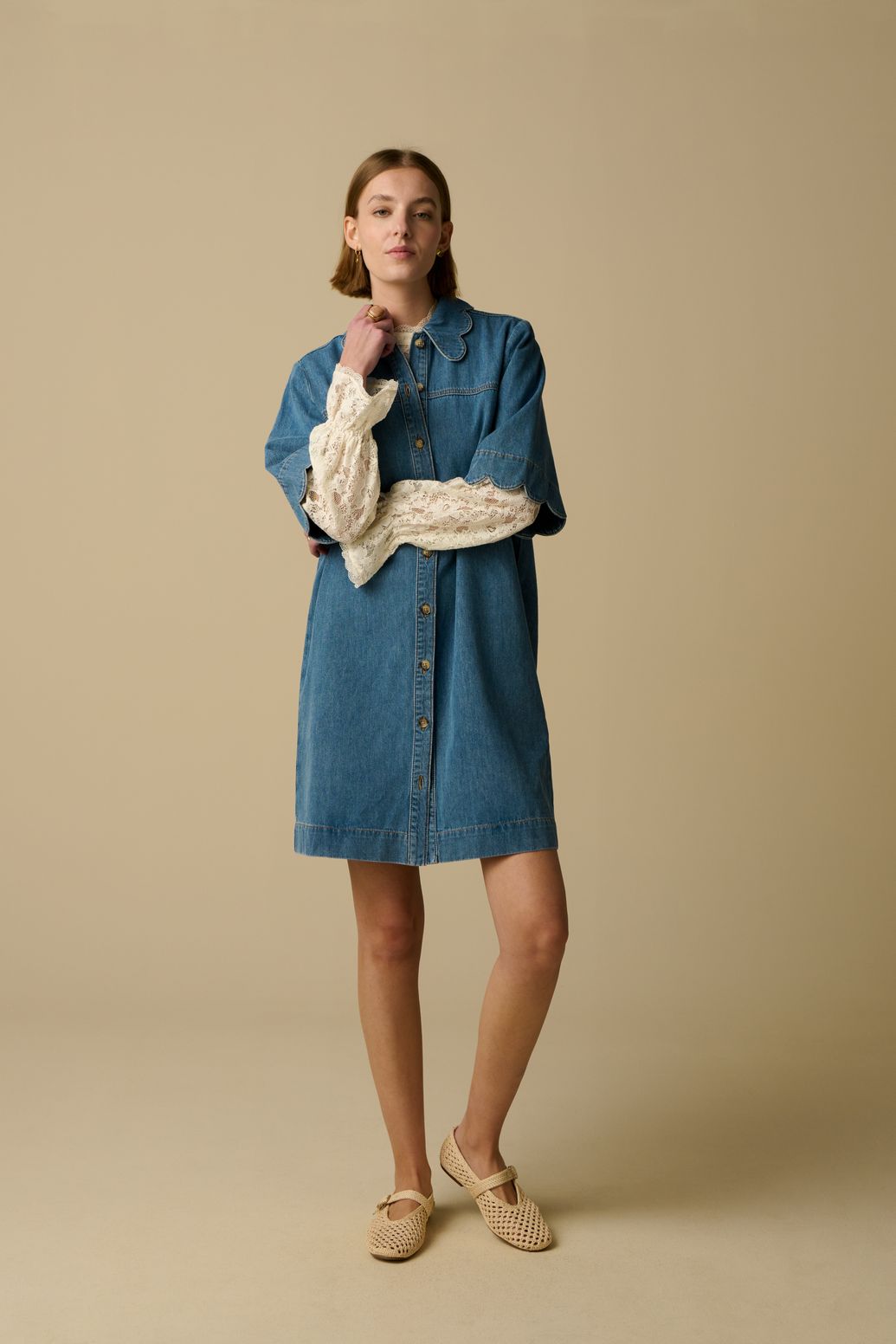 Robe en jean - bleu