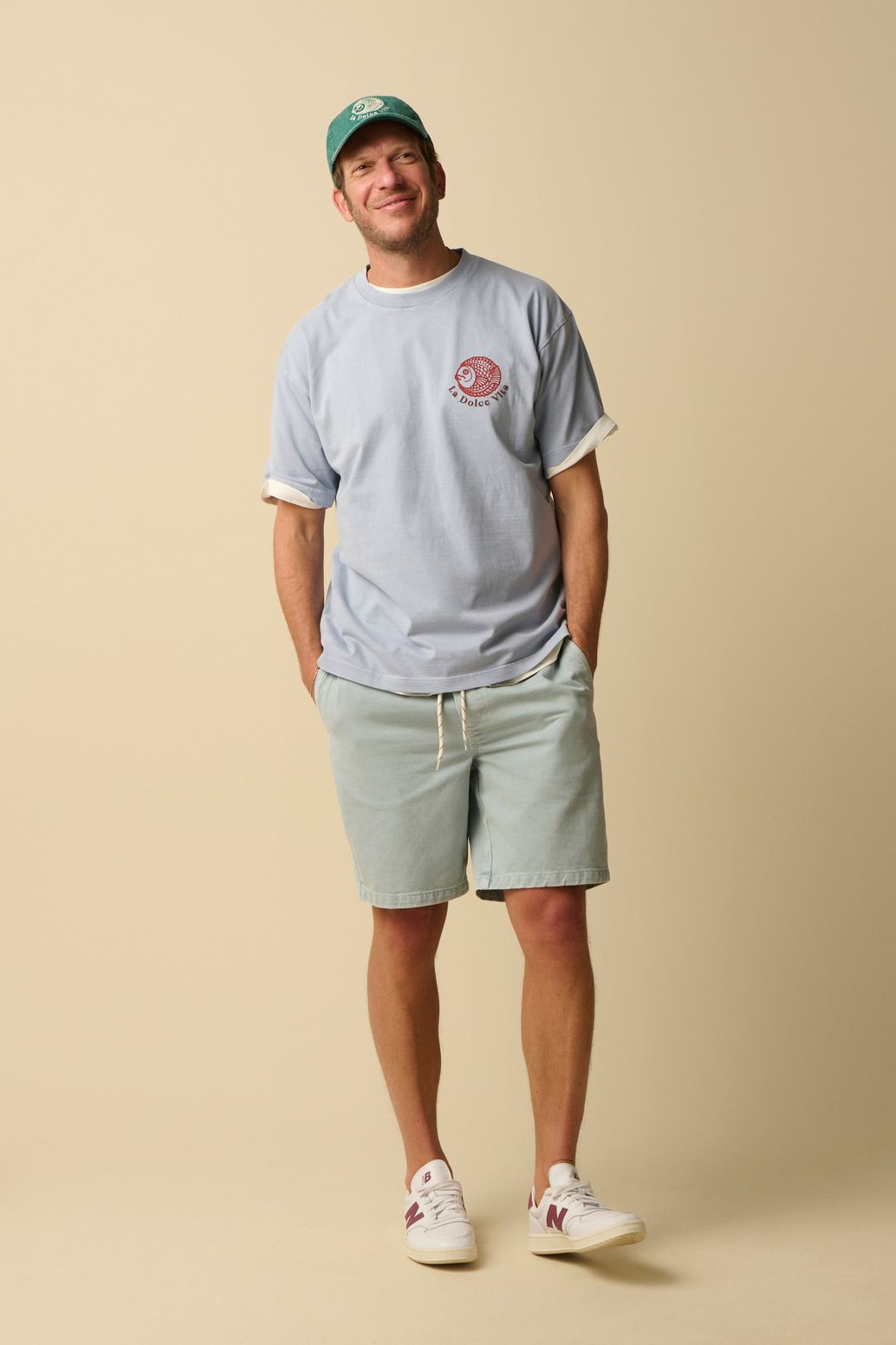 Blauw T-shirt met artwork