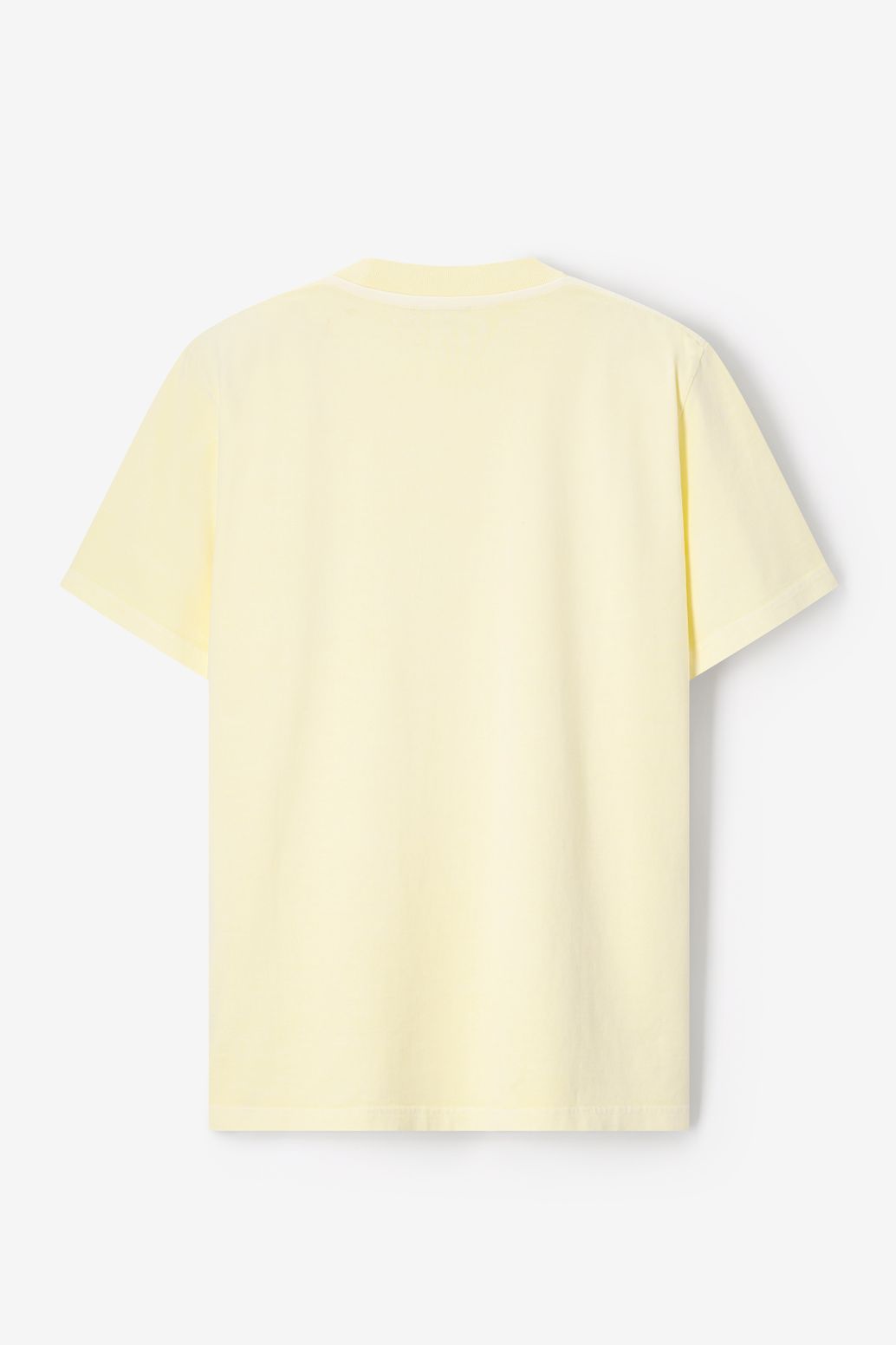 T-Shirt mit Artwork-Print - hellgelb