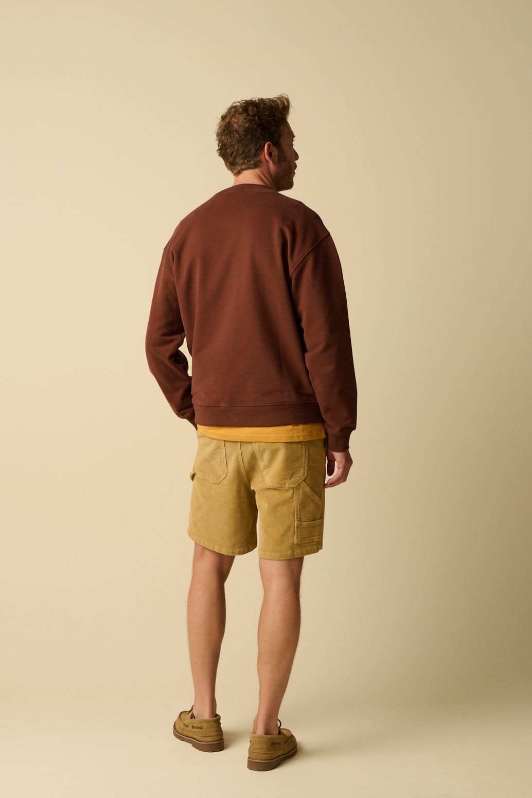 Sweat avec illustration - marron foncé