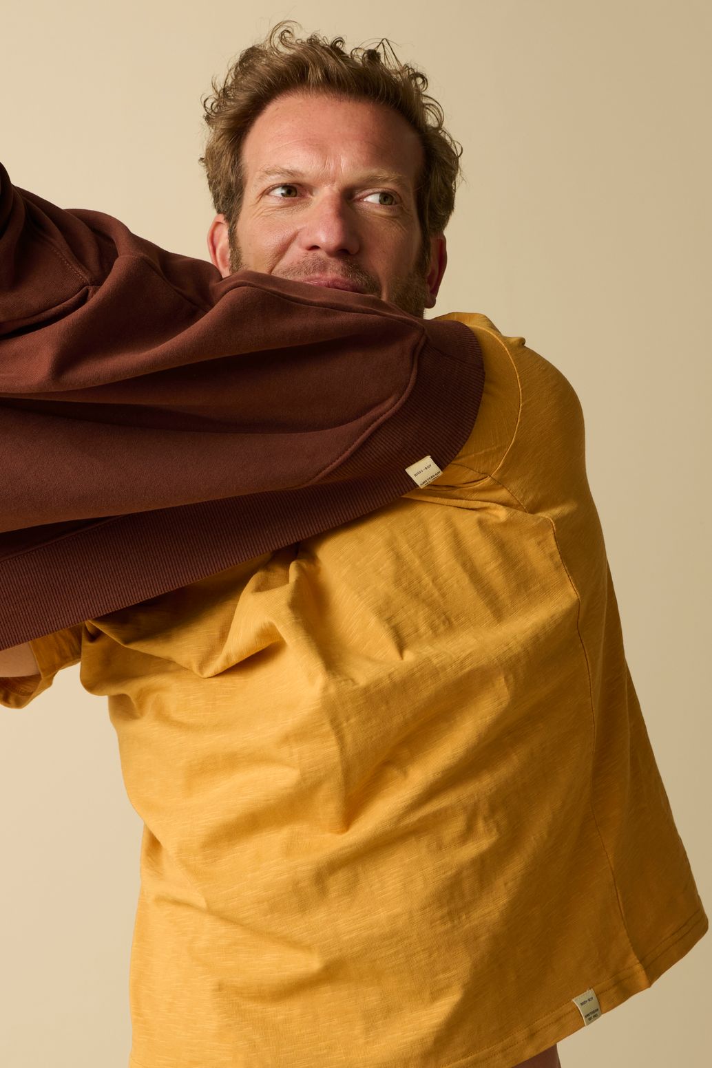 Sweat avec illustration - marron foncé