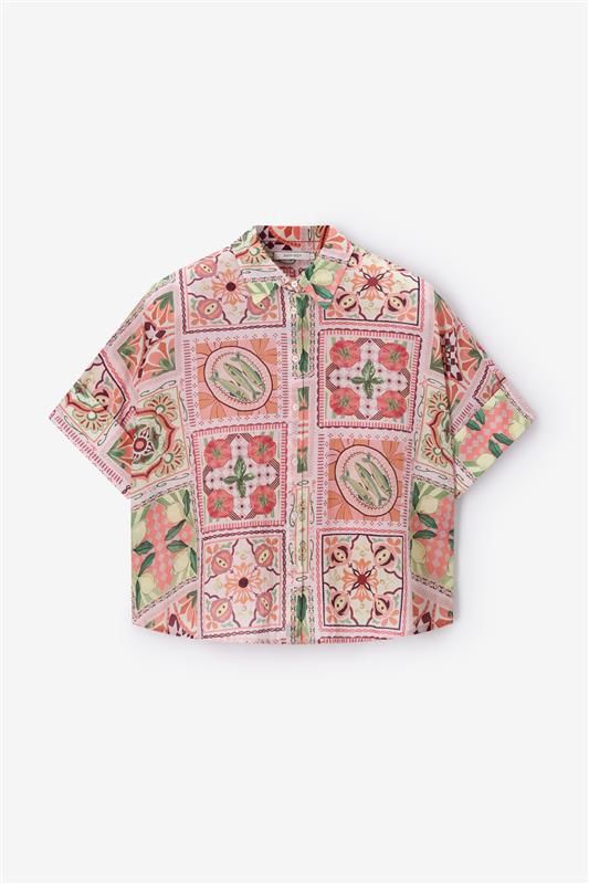 Blouse avec imprimé - multicolore