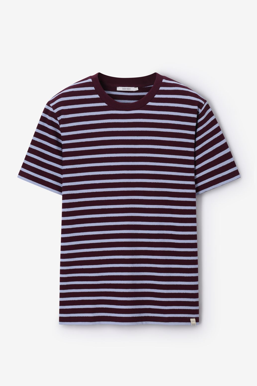 Donkerrood gestreept T-shirt