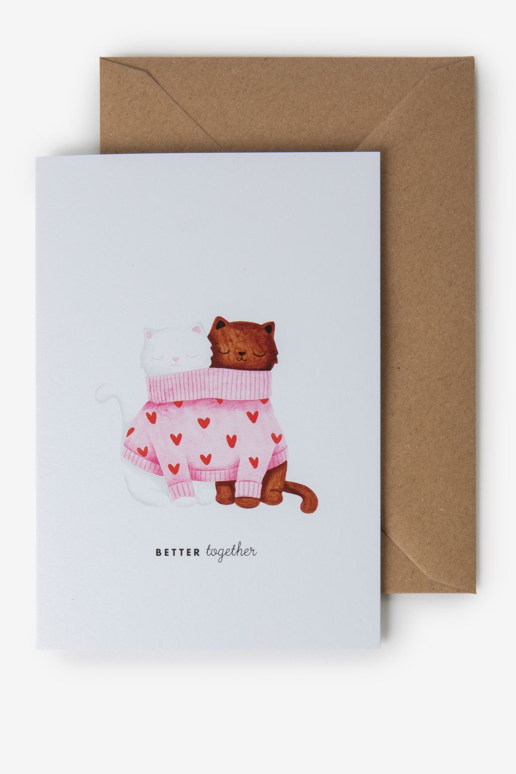 Postkaart Better Together Cats