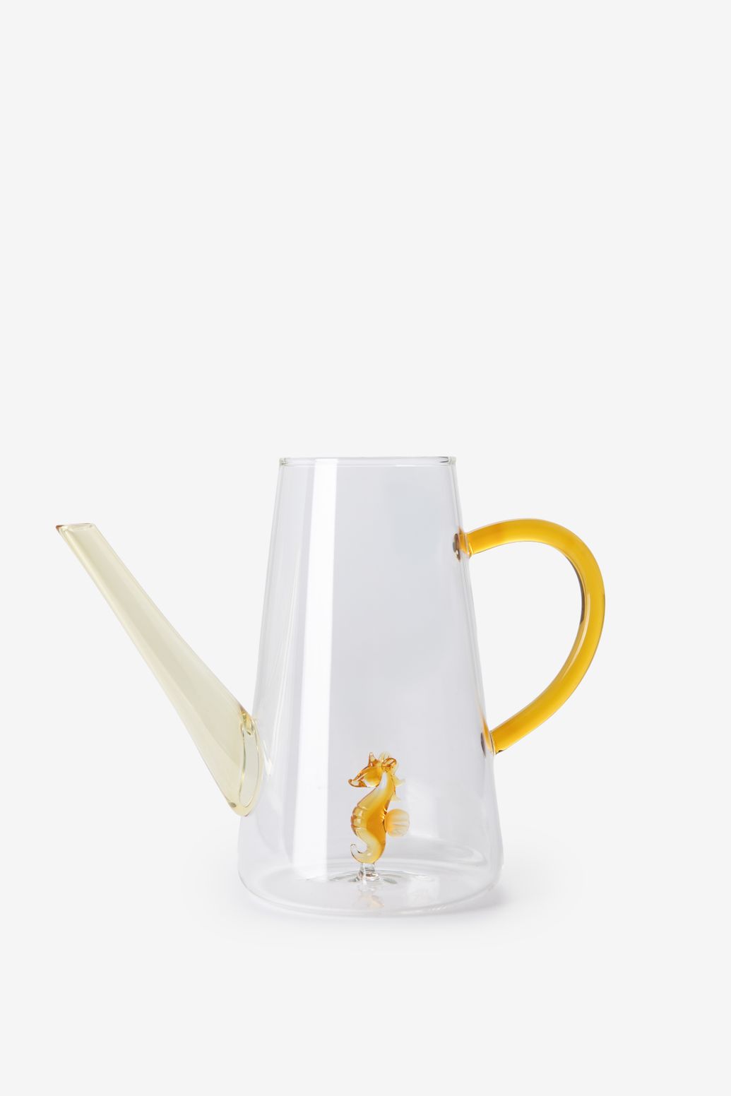Glas-Gießkane mit Seepferdchen
