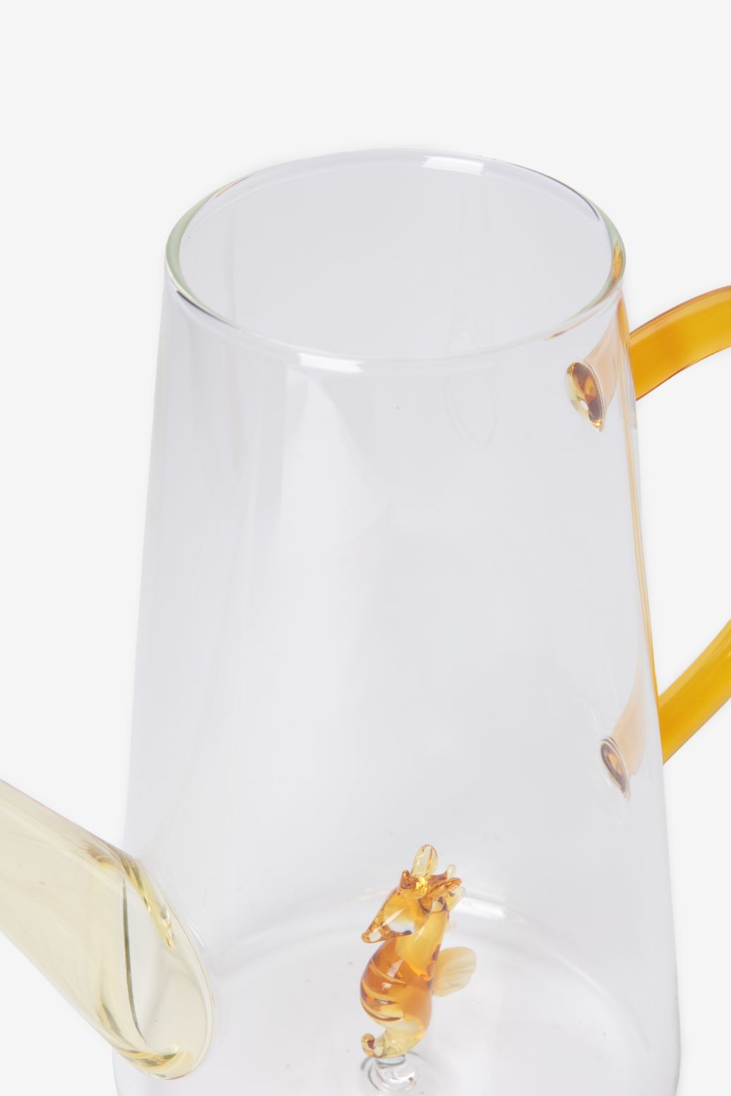 Glas-Gießkane mit Seepferdchen