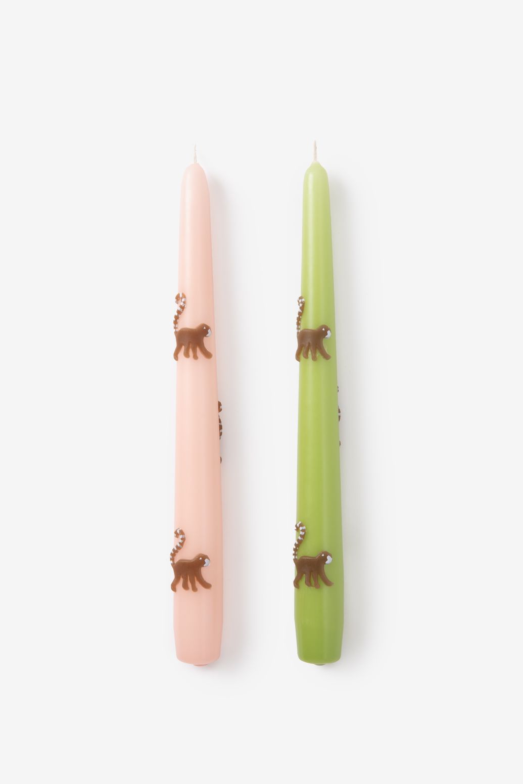 Bougies chandelier singes - multicolore