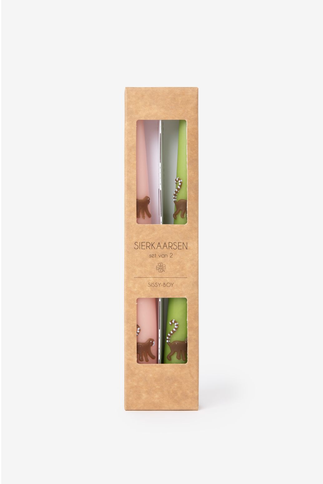 Bougies chandelier singes - multicolore