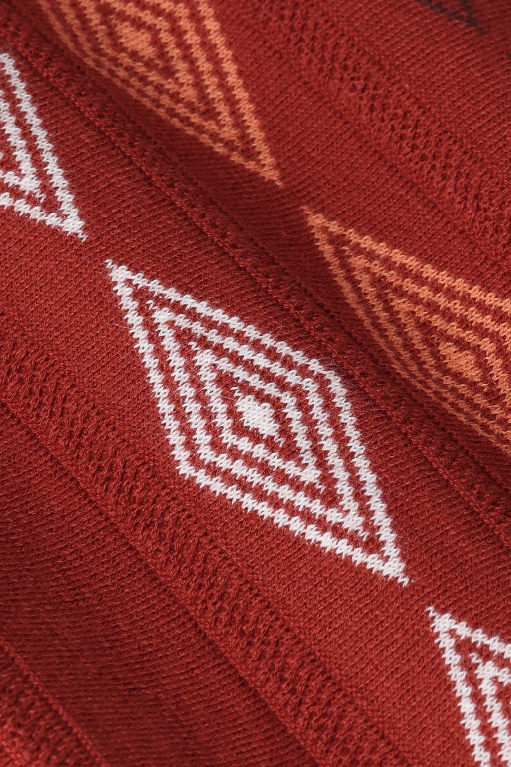 Polo tricoté - rouge foncé