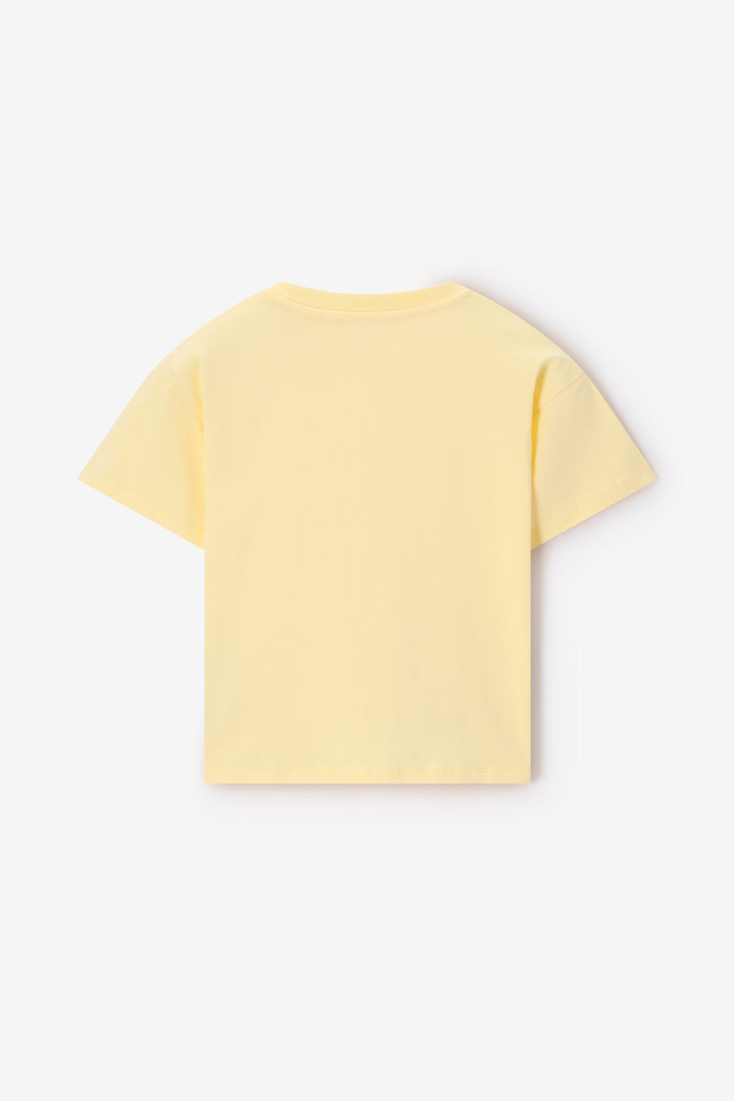 Oversize-Shirt mit Artwork - hellgelb