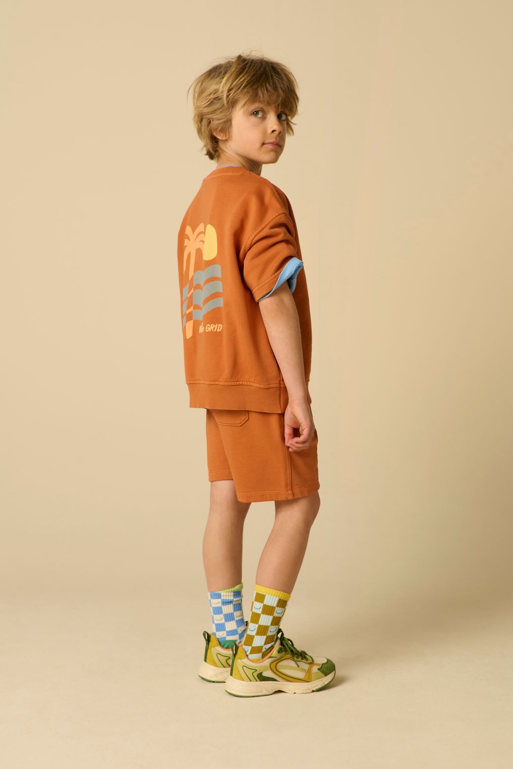 Sweat molleton - orange foncé