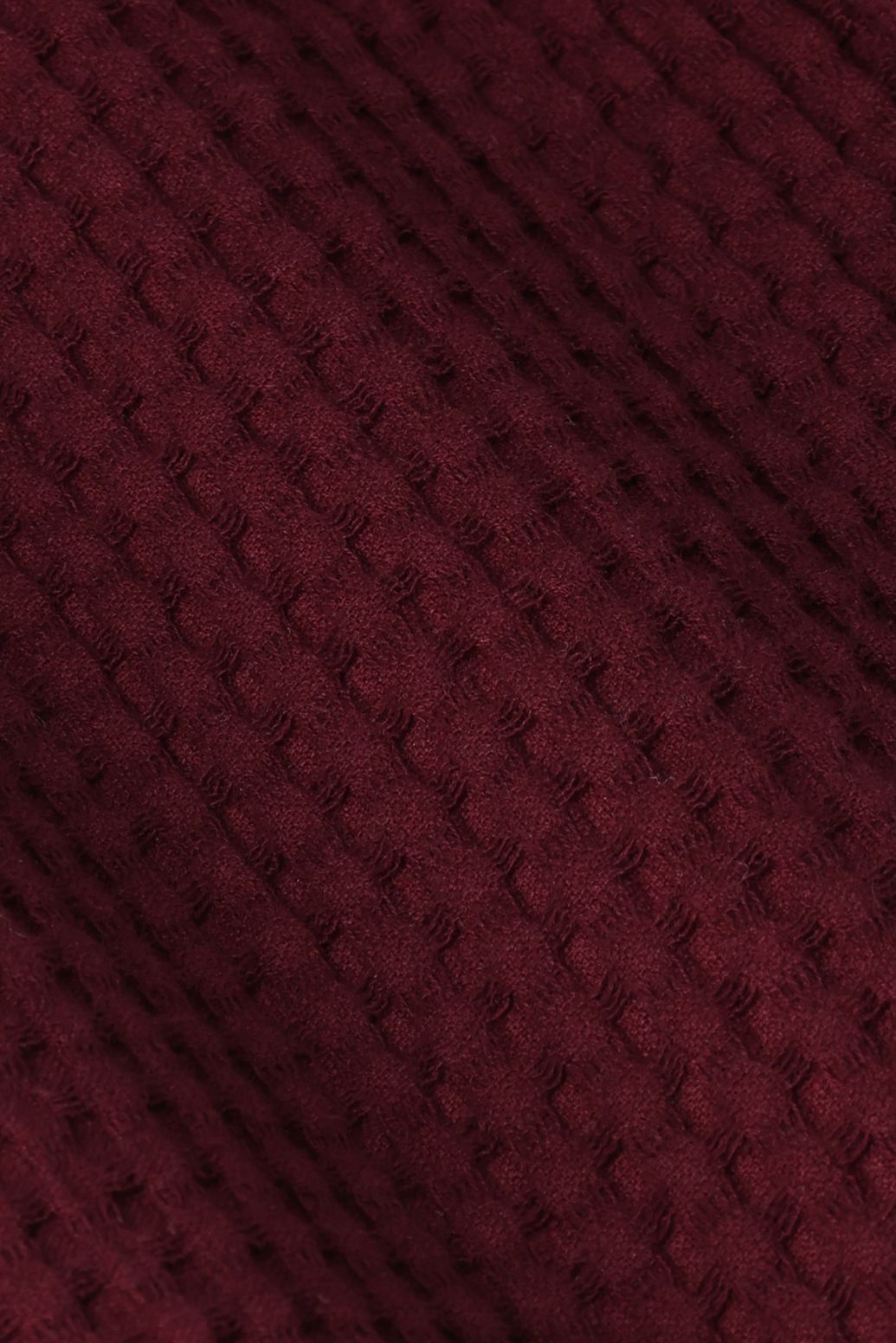 Donkerrode wafelstof short