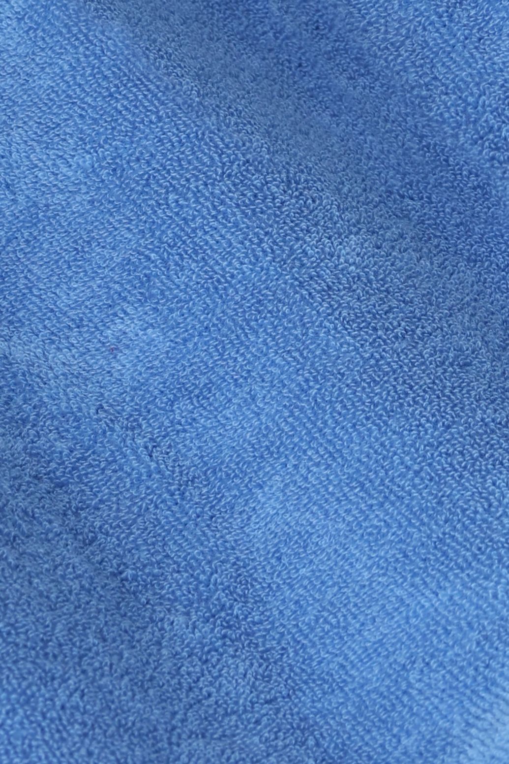 Blauwe badstof short met ruffles