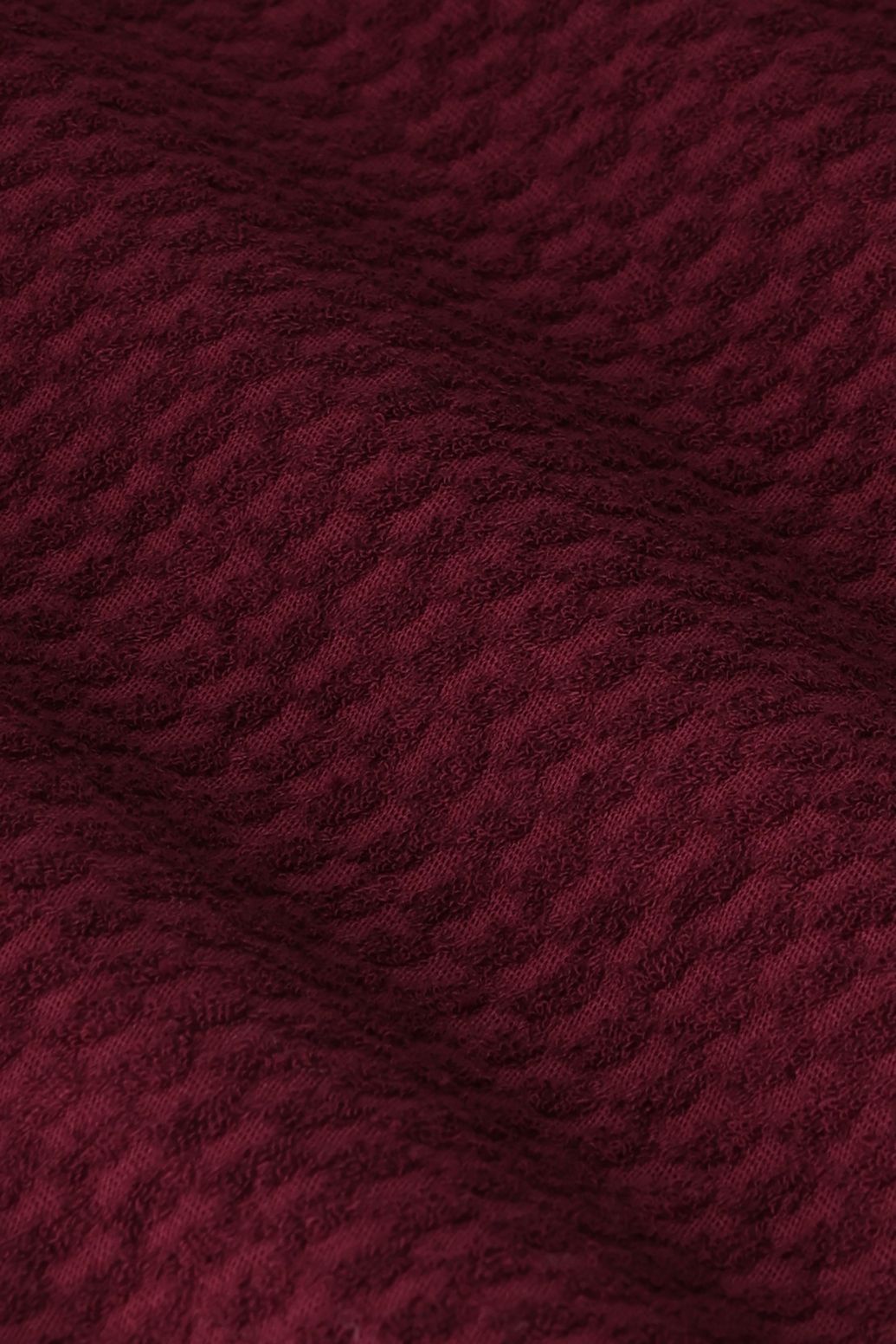 Donkerrode badstof polo